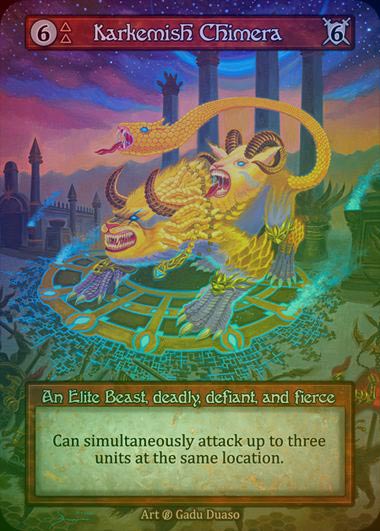 【FOIL】[Fire] Karkemish Chimera [beta-Elite]